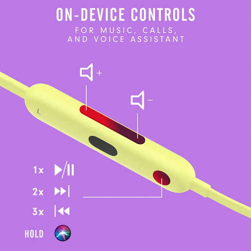 Audífonos Bluetooth Apple Beats Flex MYMD2BE/A / In ear / Amarillo