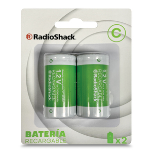 Batería Recargable C RadioShack 3000 mAh 2 piezas