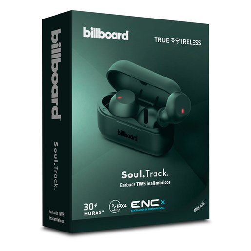 Audífonos TWS Inalámbricos Bluetooth Billboard BB E19801 / In ear / Verde 