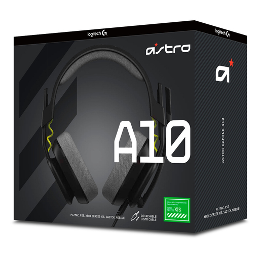 Audífonos Gamer Alámbricos Astro A10 2da Generación / Xbox multiplataforma / Negro