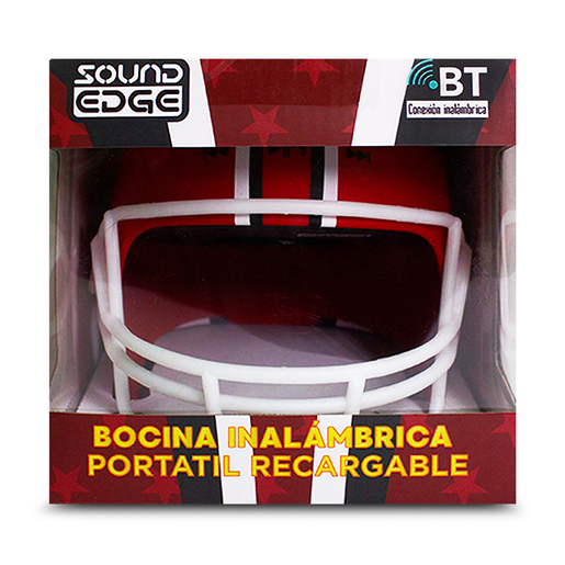 Bocina Casco de Americano Bluetooth Sound Edge / Rojo