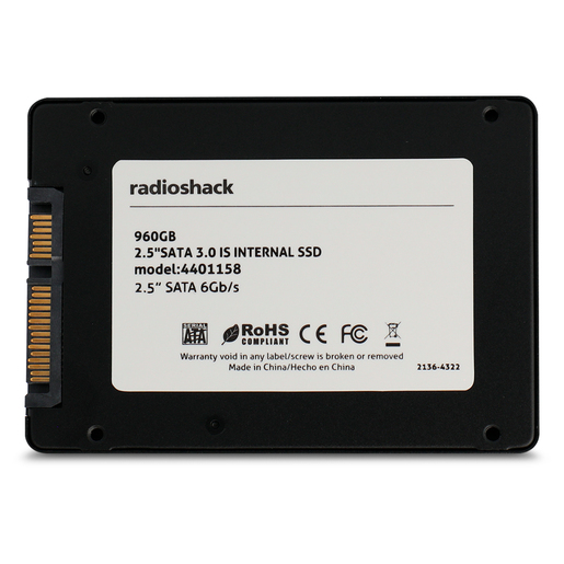 Disco Duro Interno RadioShack 960 gb SSD Sata 2.5 Negro