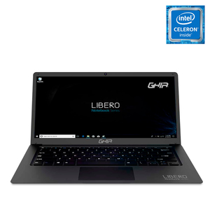 Laptop Ghia Libero 302 LXH14CPP / 14.1 Plg. / Intel Celeron / EMMC 64gb / RAM 4 gb / Negro