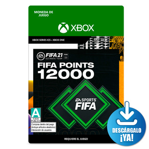 FIFA 21 EA Sports Points / 12000 monedas de juego digitales / Xbox One / Xbox Series X / Descargable