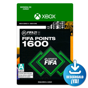 FIFA 21 Ultimate Team EA Sports Points / 1600 monedas de juego digitales / Xbox One / Xbox Series X / Descargable