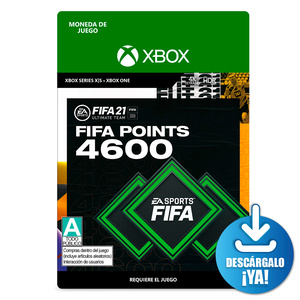 FIFA 21 EA Sports / 4600 monedas de juego digitales / Xbox One / Xbox Series X / Descargable