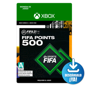 FIFA 21 EA Sports Points / 500 monedas de juego digitales / Xbox One / Xbox Series X / Descargable