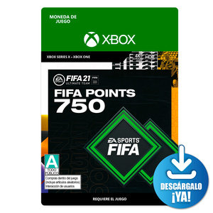 FIFA 21 EA Sports Ultimate Team Points / 750 monedas de juego digitales / Xbox One / Xbox Series X / Descargable