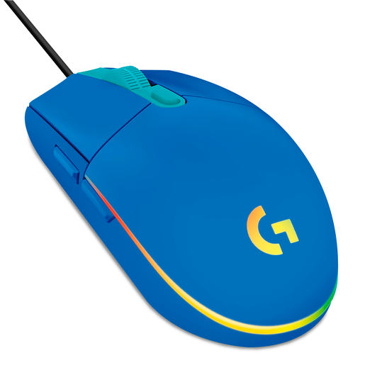 Mouse Gamer Alámbrico Logitech G203 / Azul / USB