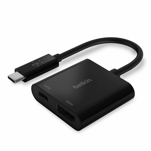 Adaptador USB C a HDMI y Carga Belkin / Negro