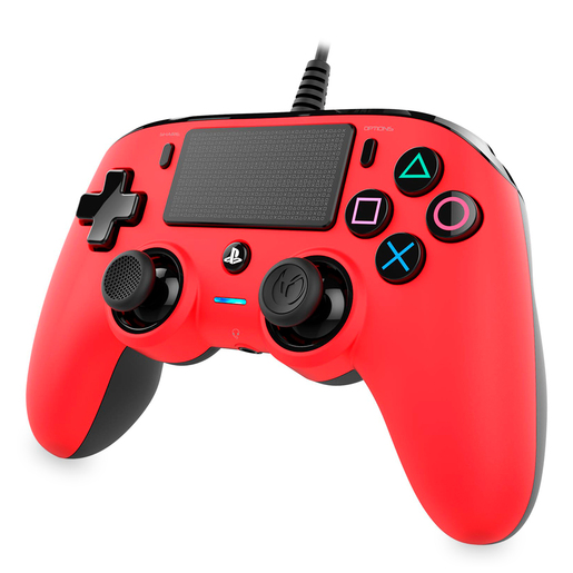 Control Alámbrico Nacon / PlayStation 4 / PC / Rojo