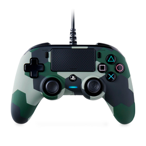 Control Alámbrico Nacon Green Camuflage / PlayStation 4 / Verde
