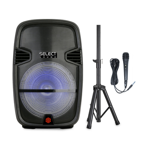 Bafle Select Sound TWS BT1510 / 15 pulgadas / 5500 W PMPO / Bluetooth / Negro