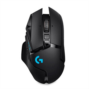 Mouse Gamer Inalámbrico Recargable Logitech G502 Lightspeed / Negro con azul / USB