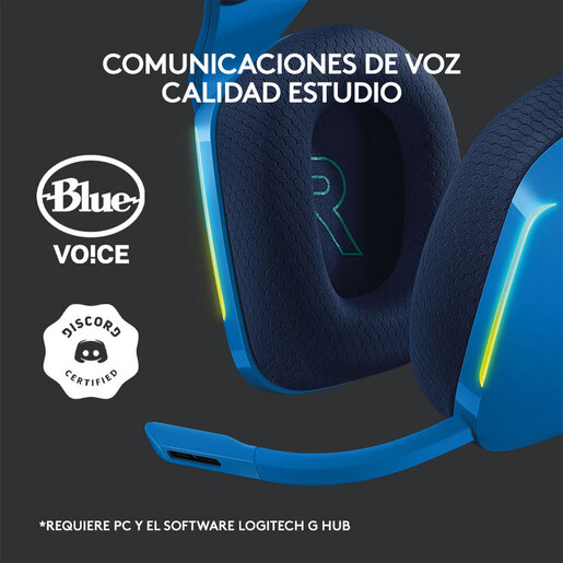 Audífonos Gamer Inalámbricos Logitech G G733 / PC / Mac / PlayStation 4 / Azul