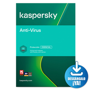 Antivirus Descargable Kaspersky Anti Virus / 2 años / 10 dispositivos