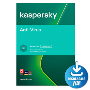 Antivirus Descargable Kaspersky Anti Virus / 3 años / 1 dispositivo