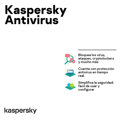 Antivirus Descargable Kaspersky Anti Virus / 3 años / 10 dispositivos