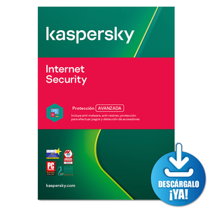 Antivirus Descargable Kaspersky Internet Security / 3 años / 3 dispositivos