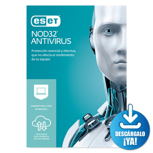 Antivirus Descargable ESET Nod32 / 1 año / 3 dispositivos
