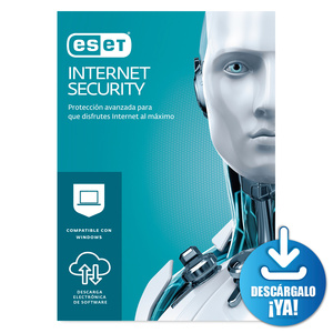 Antivirus Descargable ESET Internet Security / 1 año / 2 dispositivos 