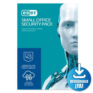 Antivirus Descargable ESET Small Office Security Pack / 1 año / 5 PC / 5 dispositivos móviles / 1 servidor de archivos Antivirus Descargable ESET Small Office Security Pack / 1 año / 5 PC / 5 dispositivos móviles / 1 servidor de archivos