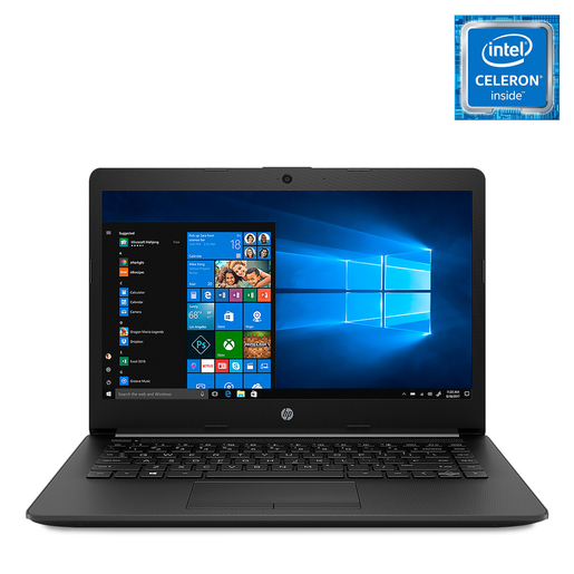 Laptop Hp 14-CK2097LA / 14 Plg. / Intel Celeron / HD 1 tb / RAM 4 gb / Negro