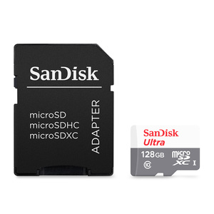 Tarjeta Micro SD Sandisk Ultra SDSQUNR-128G-GN6TA Clase 10 / 128 gb