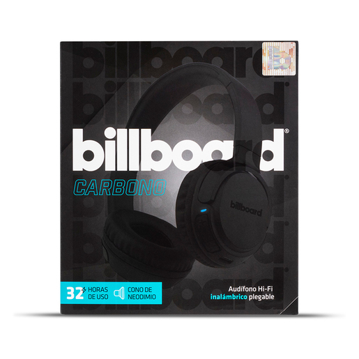 Audífonos Bluetooth Billboard Carbono / On ear / Negro