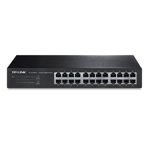 Switch Gigabit Ethernet Tp Link TL SG1024D / Negro / 24 puertos