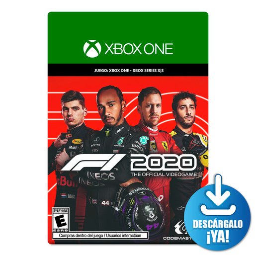 F1 2020 / Juego digital / Xbox One / Xbox Series X·S / Descargable