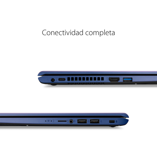 Laptop Asus VivoBook X509MA-BR380T / 15.6 Plg. / Intel Celeron / SSD 128gb / RAM 4gb / Azul