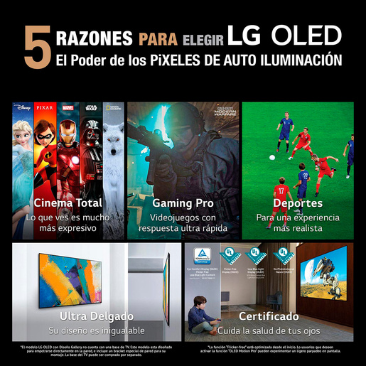 Pantalla LG OLED55A1PSA / 55 pulgadas / Ultra HD 4k / Smart TV