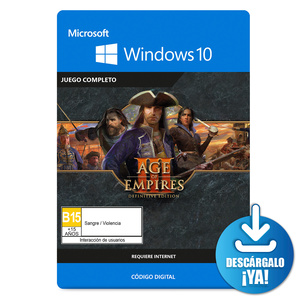 Age of Empires III Definitive Edition / Juego digital / PC / Descargable Age of Empires III Definitive Edition / Juego digital / PC / Descargable