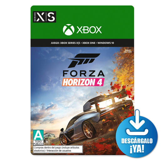 Forza Horizon 4 Standard Edition / Juego digital / Xbox One / Xbox Series X·S / Windows / Descargable