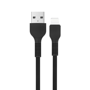 Cable USB a Lightning Miccell VQ-D88 / Negro / 1 m