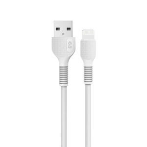 Cable USB a Lightning Miccell VQ-D88 / Blanco / 1 m
