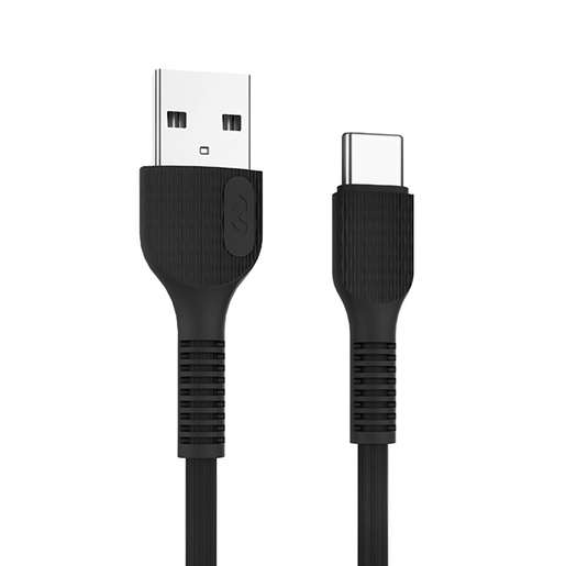 Cable USB a Tipo-C Miccell VQ-D88 / Negro / 1 m