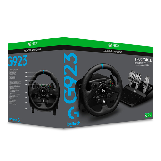 Volante y Pedales de Carreras Logitech G923 / Xbox Series X·S / Xbox One / PC