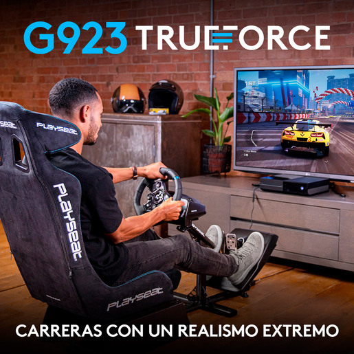 Volante y Pedales de Carreras Logitech G923 / Xbox Series X·S / Xbox One / PC