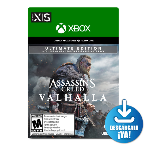Assassins Creed Valhalla Ultimate Edition / Juego digital / Xbox One / Xbox Series X·S / Descargable