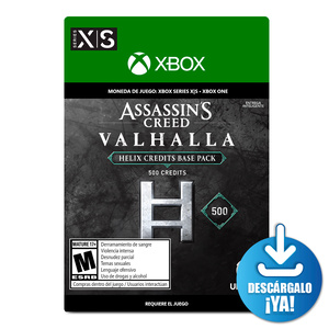 Assassins Creed Valhalla Helix Credits Base Pack / 500 monedas de juego digitales / Xbox One / Xbox Series X·S / Descargable