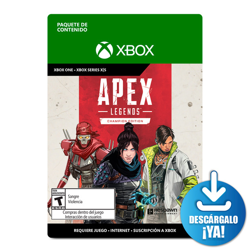Apex Legends Champions Edition / Paquete de contenido digital / Xbox One / Xbox Series X·S / Descargable