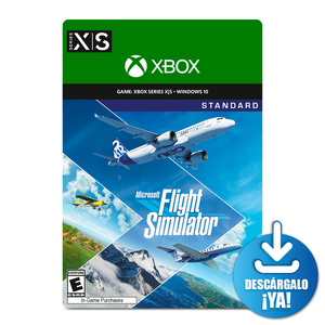 Microsoft Flight Simulator Estándar / Juego digital / Xbox Series X·S / Windows / Descargable Microsoft Flight Simulator Estándar / Juego digital / Xbox Series X·S / Windows / Descargable