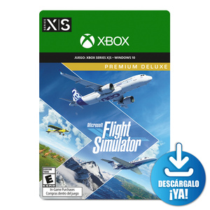 Microsoft Flight Simulator Premium Deluxe / Juego digital / Xbox Series X·S / Windows / Descargable Microsoft Flight Simulator Premium Deluxe / Juego digital / Xbox Series X·S / Windows / Descargable