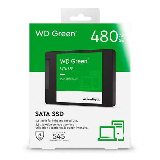 Unidad de Estado Sólido Interno SSD WD Green / 480 gb / Negro