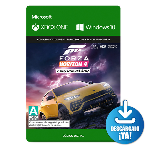 Forza Horizon 4 Fortune Island / Complemento de juego digital / Xbox One / Xbox Series X·S / Windows / Descargable
