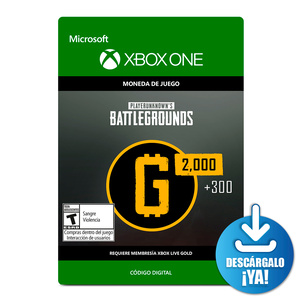 Battlegrounds Coins / 2300 monedas de juego digitales / Xbox One / Descargable Battlegrounds Coins / 2300 monedas de juego digitales / Xbox One / Descargable