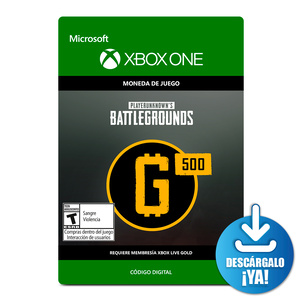 Battlegrounds Coins / 500 monedas de juego digitales / Xbox One / Descargable