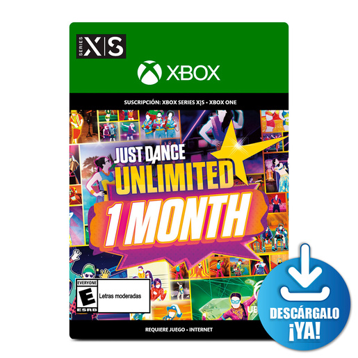 Just Dance Unlimited 1 Month / Suscripción digital 1 mes / Xbox One / Xbox Series X·S / Descargable